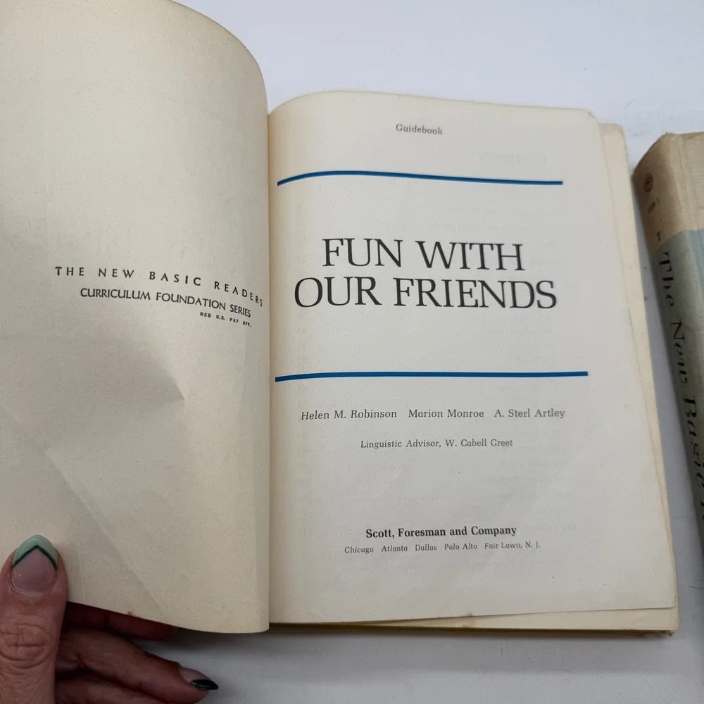 Vtg 1960s Fun With Our Friends & More Fun With Our Friends Teachers Edition Set